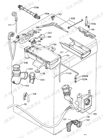 Взрыв-схема стиральной машины Aeg 1370 SENS. - Схема узла Hydraulic System 272